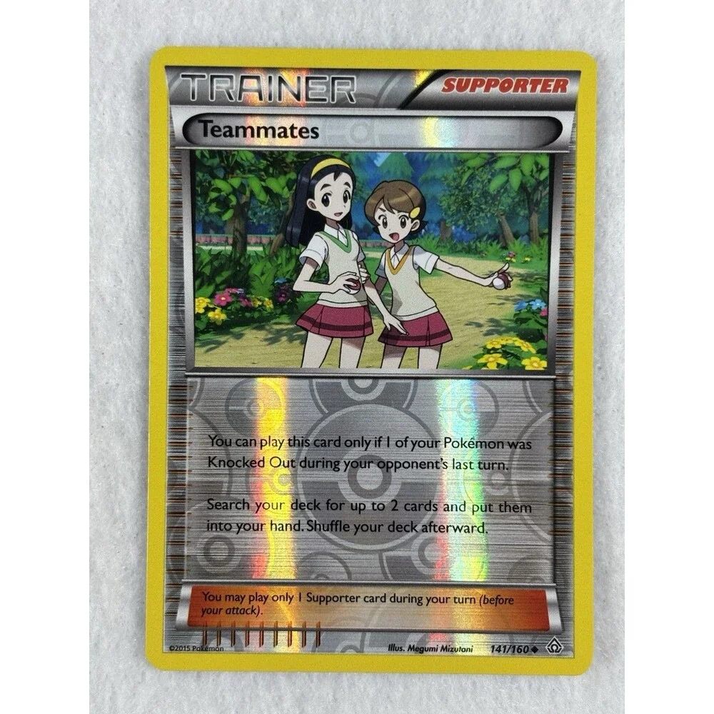 Pokémon XY Reverse Holo Trainer Card Lot of 12 Muscle Band Teammates NM/LP